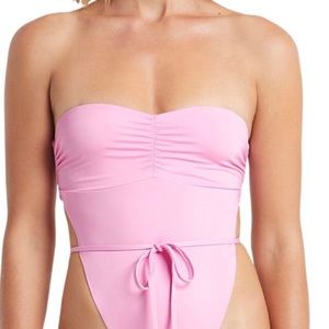 Bound by Bond eye Rafael one-piece in pink sherbet Size M